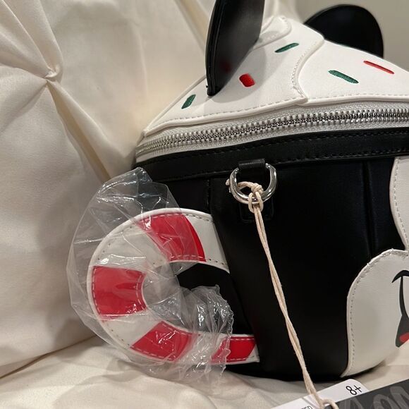 Loungefly X Disney Mickey Mouse Hot Cocoa Mug Crossbody Holiday SCENTED NWT - Picture 3 of 9